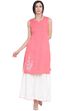 Red Cotton Straight Kurta image number 0