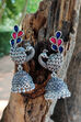 Blue And Pink Metal Brass Earring image number 1