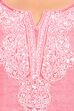 Pink Asymmetric Cotton Kurta image number 4
