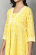 Yellow Cotton Gathered Suit Sets image number 1