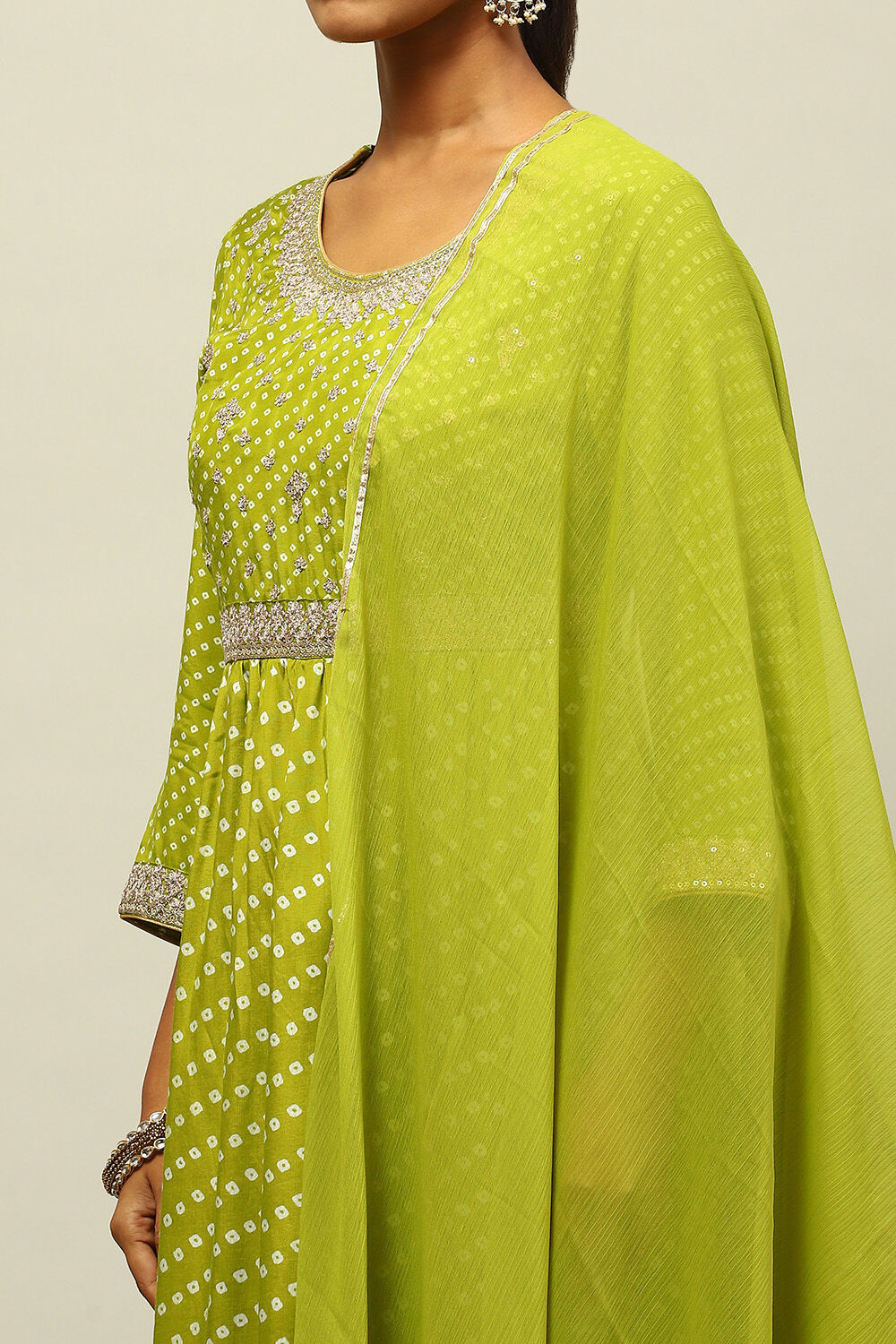 Blue Viscose Shantoon Kalidar Suit Set image number 6