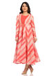 Coral Kalidar Poly Cotton Kurta image number 3