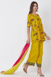 Yellow Viscose Rayon Top image number 4