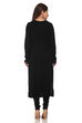 Black Straight Poly Cotton Kurta image number 4