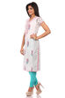 White Cotton Straight Kurta image number 3