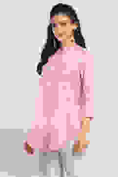 Coral Cotton Straight Kurti image number 2