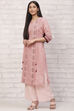 Red Art Silk Straight Kurta image number 2