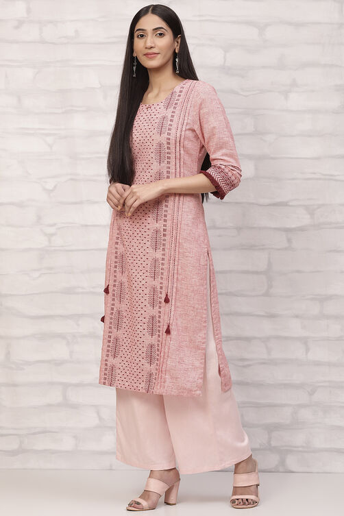 Red Art Silk Straight Kurta image number 2