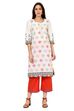 Beige Straight Cotton Kurta image number 0