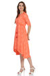 Indigo Asymmetric Viscose Dress image number 2