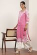 Pink  Straight Kurta Pants Set image number 0