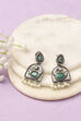 Apple Green Oxidised Alloy Earrings image number 0
