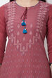 Teal Blue Poly Cotton Straight Kurta image number 1