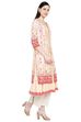 Peach Cotton Front Open Kurta image number 3