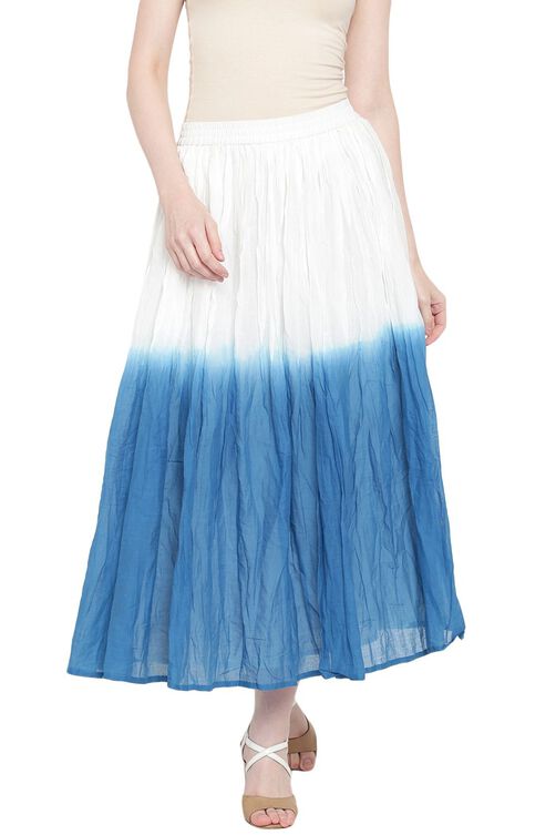 White Viscose Skirt image number 0