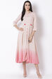 Off White Viscose Kalidar Dress image number 0