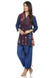 Indigo Short Top Viscose Rayon Indie Top image number 3