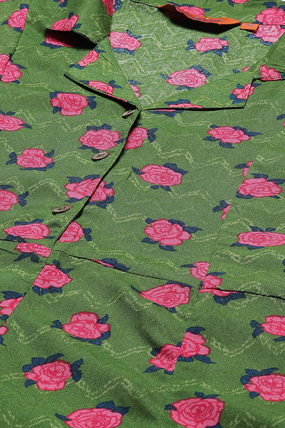 Green LIVA Kalidar Floral Dress image number 1