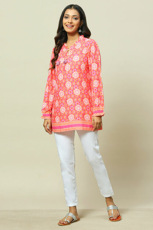 Pink Viscose Indie Top image number 0