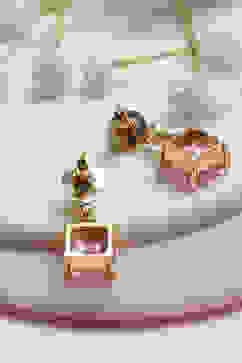 Light Pink Brass Jhumka image number 2