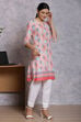 Orange Cotton And Cambric Straight Kurta image number 3