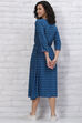 Indigo LIVA Straight Kurta image number 4