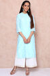 Aqua Art Silk Straight Kurta image number 0