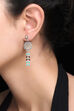 Blue Metal Brass Earring image number 0