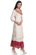 Ecru Rayon Straight Kurta image number 3