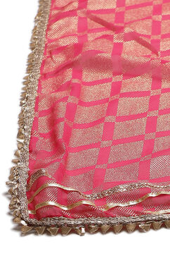 Pink LIVA Straight Suit Set image number 3