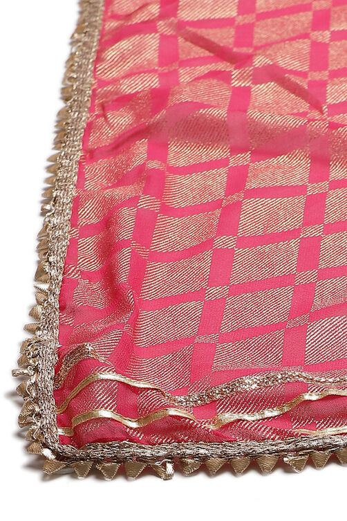 Pink LIVA Straight Suit Set image number 3