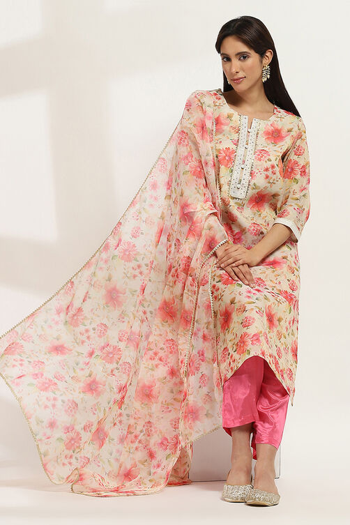Beige Polyester Straight Set image number 6