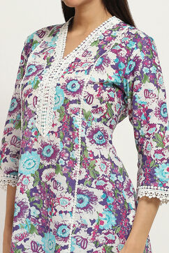 Purple Cotton Straight SET image number 1
