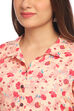 Peach Flared Viscose Dress image number 1
