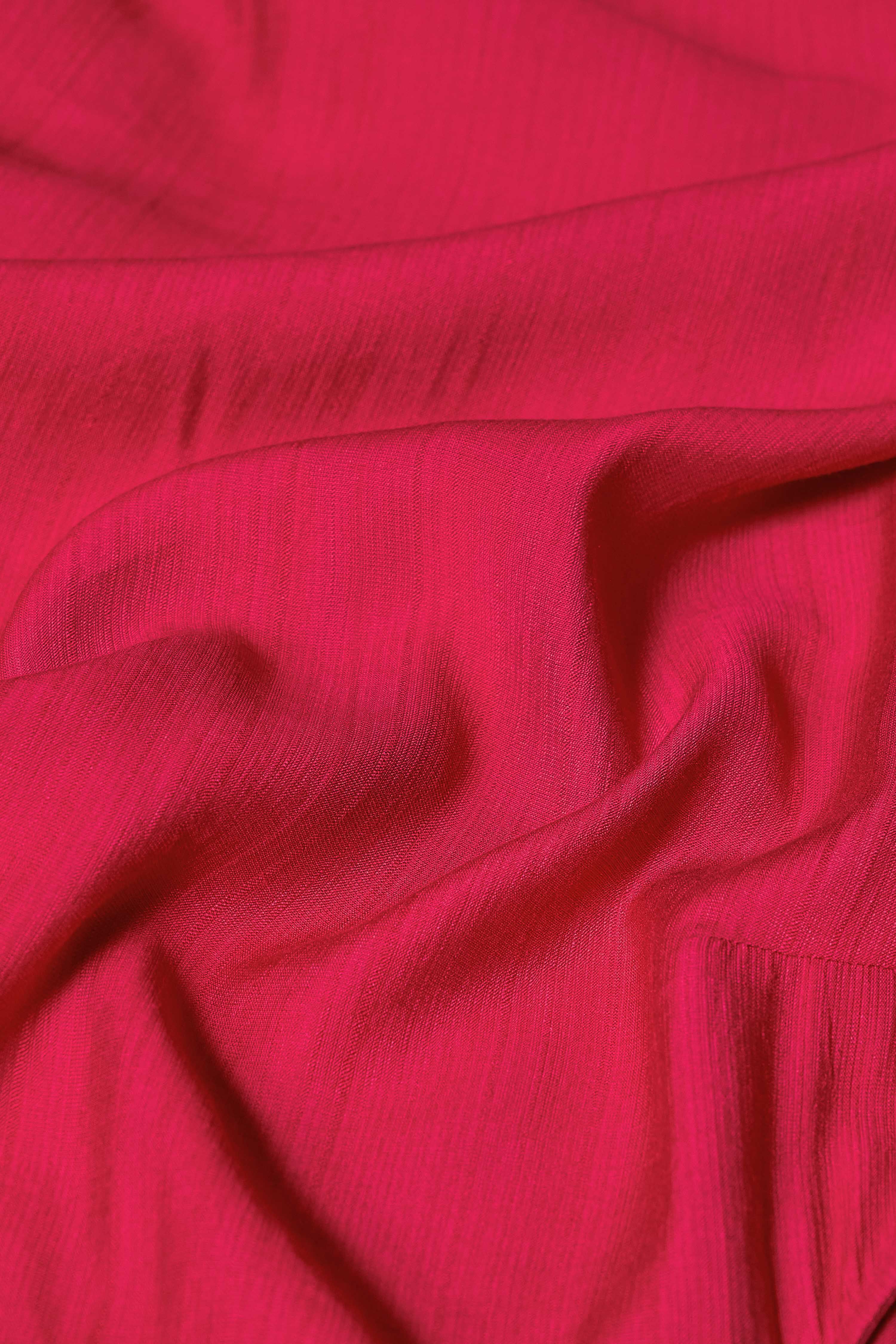Pink Viscose Blend Straight Solid Suit Set image number 3