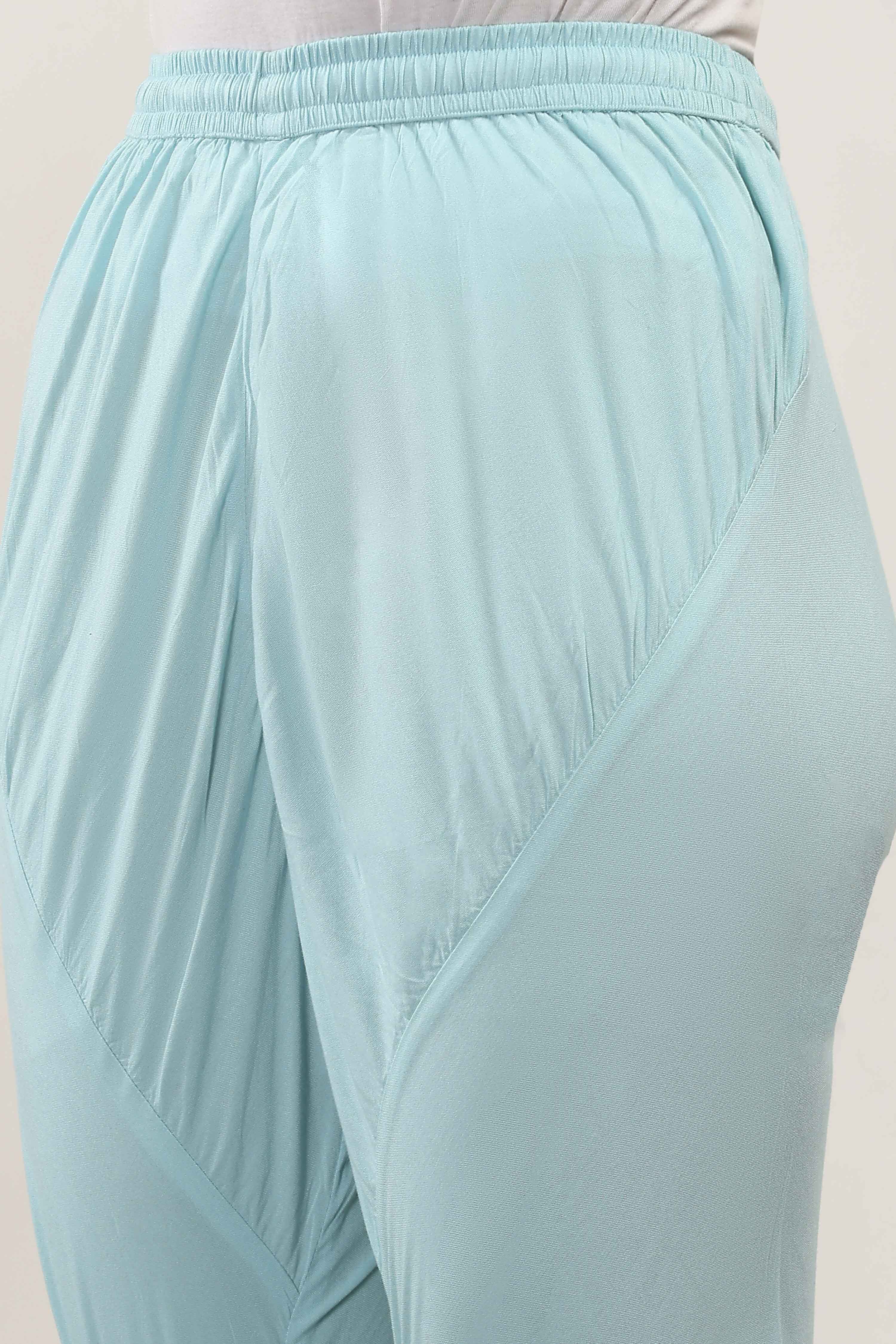 Blue Polyester Kalidar Suit Sets image number 2