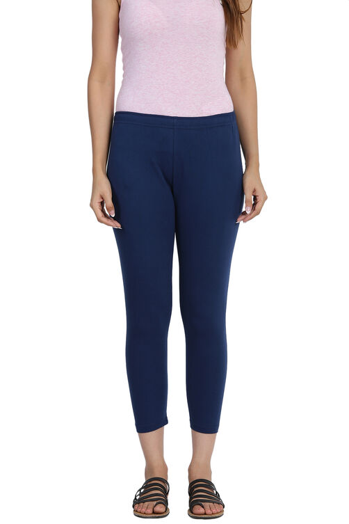 Indigo Cotton Leggings image number 0