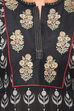 Black Straight Cotton Kurta image number 4