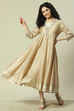 Beige Viscose Straight Dress image number 6