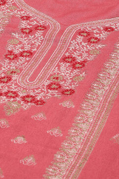 Coral Poly Viscose Straight Yarndyed Kurta Palazzo Suit Set image number 1