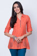 Coral Viscose Rayon Top image number 0