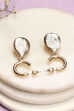 White Alloy Earrings image number 2