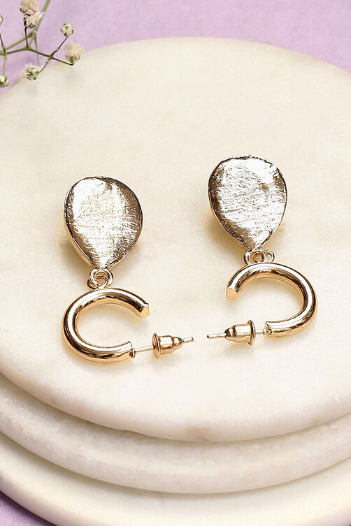 White Alloy Earrings image number 2