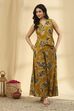 Yellow Printed Viscose Blend Co-ord Set image number 6