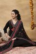Black Viscose Rayon A-Line Solid Kurta Set image number 0