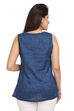 Indigo Straight Cotton Indie Top image number 5