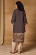 Mustard Viscose Blend Straight Printed Kurta image number 4