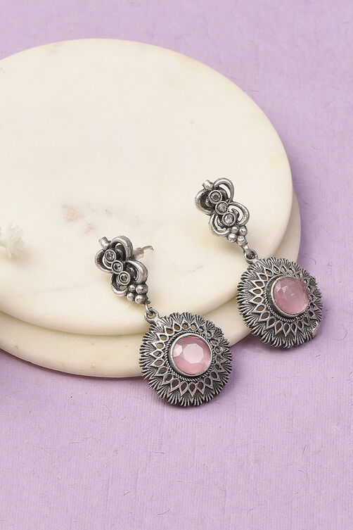 Apricot Oxidised Alloy Earrings image number 0