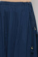 Petrol Blue Viscose Straight Suit Set image number 3