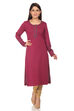 Wine Straight Viscose Kurta image number 0